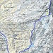 Routenverlauf ab Hinterbalm<br /><br />Quelle: Swiss Map online