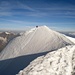 2. Schneegrat mit Gipfel Weissmies 4017m
