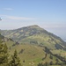 Blick vom Start (Rigi Scheidegg) zum Ziel (Rigi Staffel).