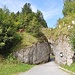 Der Eingang zur Felsenkappelle St. Martin zwischen Kaltbad und Chänzeli.