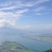 Panoramablick vom Chänzeli auf Vierwaldstättersee, Pilatus und Luzern.