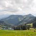 Blick von Rigi Staffel hinüber zum Startpunkt Rigi Scheidegg.