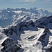 Das Mont Blanc Massiv, davor Tete a Pierre Grept, ganz rechts Grand Muveran