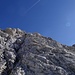 leichte Kletterstellen am Gipfelaufbau