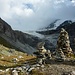 Bei der Turtmannhütte Blick zum Brunegg Gletscher. 