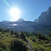 Im Aufstieg von der Doldenhornhütte. In der Bildmitte der Doldenstock 3222 m.ü.M.