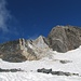 il nevaio sotto la cresta Sud del Monte del Forno