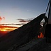 Toller Sonnenuntergang vor der neuen Tracuit-Hütte