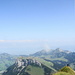Blick vom Gipfelkreuz der Marwees auf Fänerenspitz, Alp Sigel und Hoher Kasten