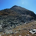 Il ripido versante di discesa dalla cima nord del Piz Spadolazzo