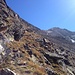 Bereits oberhalb des kurzen Klettersteigs, mit Blick auf das Kanzilti