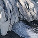 das Gletschertor des Allalingletschers