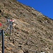 Über etwa 200 Höhenmeter Gegeenanstieg ging es auf dem Rückweg  auf dem "Sentiero Castiglioni" wieder hinauf zu P.2672m.