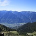 dalla cresta finale, il fondovalle della Valtellina