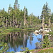 There are numerous lakes in this area around Wrights Lake, this one is shortly before Twin Lakes