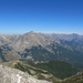 noch einmal der Blick zum Monte d'Oro; vom Gipfel aus nun die meisten Abschnitte von gestern erkennbar