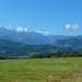 Pic du Midi de Bigorre (2875) e Pic de Montaigu (2339) dalle colline presso Bagnères-de-Bigorre