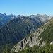 Nun zeigen sich auch die Gipfel über dem hinteren Hornbach- bzw. Jochbachtal
