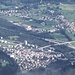 <b>Thusis (697 m) e Sils im Domleschg (683 m) visti dal Piz Beverin.</b>