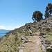 Und von nun an geht es wunderschön oberhalb des Titicacasees entlang.