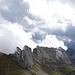 Der Blick über die südliche Alpsteinkette im Bereich des Gätterifirst.