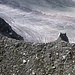Östliche Seitenmoräne und Überbleibsel des Glacier de Moiry.