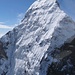 die Nordwand des Matterhorns ist durchgehend weiss