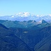 Blick ins Wallis zur Monte Rosa Gruppe