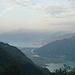 Lago di Novate e lago di Como.