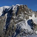Mont Collon (3636,8m), Le Chancelier (3626m) und Mitre de l'Evêque (3654m).