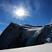 Rückblick während des Abstiegs über den Glacier de Tsena Réfien zum Pigne d'Arolla (3790m).