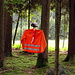 Diese Jacke zeigt das Sperrgebiet für Baumfällung an