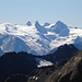 die Gletscherwelt des Val Roseg strahlt herüber