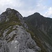 Der kurze Gipfelgrat des Weißen Schrofens.