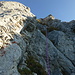 Schöne Kletterei in festem Fels am unteres Rüdigenspitze SW-Grat