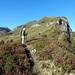 Im Sattel vor dem Aufstieg zum Kreuz