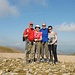 Gipfelfoto auf dem Fairfield: unsere englischen Freunde Neil & Gill; ich mit Jacky