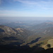 Midžor - Ausblick vom Gipfel nach Bulgarien. Etwa in Bildmitte ist Gorni Lom zu erahnen.