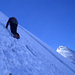 Heikel - Abstieg auf Blankeis mit geringer Schneebedeckung