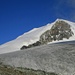 gut zu erkennen ist die Aufstiegspur zum Bishorn