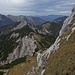 Hinab zur Wechselscharte und weiter über den schönen Kamm gen Rappenklammspitze.