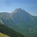 11.08.2014: Mächtig zeigt sich der Corno Grande beim nordseitigen Anstieg zum Monte Brancastello.