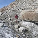Endlich unten. nicht nur Carola ist froh, unten auf dem Gletscher angekommen zu sein.