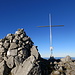 Gipfel-Foto des Haggenspitz: der mit Abstand einsamste Gipfel der Mythen-Gruppe
