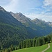 Blick ins Hornbachtal - die Hornbachkette zeigt sich schön.