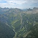 Blick über die Wilden zur Hornbachkette.