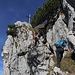 Ganz schön alpin, die letzten Meter zum Pilgerschrofen
