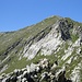 Pizzo d'Orgnana, Alpinweg führt über die grosse Felsplatte 