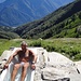 Erfrischungsbad auf der Alpe Nimi