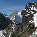 Vorne Nordgipfel Schalihorn, hinten links Hauptgipfel, Matterhorn und Zinal Rothorn